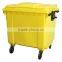 1100Litre wleelie bins in public area for garbage collections/outdoor rubbish cans with lid