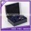 Hot sale luxury wine glass pckaging boxes with satin tray