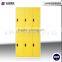 metal supermarket locker 6 door yellow wardrobe electronic cabinet
