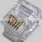 network transparent Crystal head,cat6 rj45 connector,Crystal head for Cat6