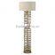 2017 hotel decorative unusual metal ring floor lamp with linen shade good for inn decor high end standing reading lamp