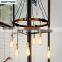 American style vintage industrial pendant light Creative personality DIY chandelier