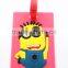 China Manufacture PVC Custom Shaped Luggage Tag Wholesale Cute Airlines Bag Tags