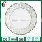 High quality custom logo ceramic flat plate