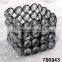 Iron & Glass Crystal Bowl Votive Tealight T-Light Candle Holder