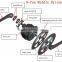 NEW! 48V 500W Brushless Geared Mid-Drive Motor Ebike Conversion Kits LCD