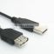 1.8M USB2.0 cable male to female black model