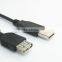 1.5M USB2.0 cable male to female black model