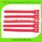 Custom hook and loop strap adjustable cable ties red color