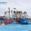 Swimming pool fiberglass water slide kids playground