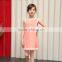 Flower new fashion girl dress patterns with 3D flower baby girl dress