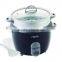 5 cups electric drum rice cooker with steaming basket