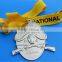 custom running sport finisher medal with steel chain