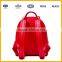 Made in China High Quality Low Price Soft PU Material Girls Red Bag Backpack Leisure Bag
