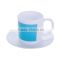 Customized colorful PP coffee mug with plate