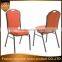 elegant padded metal hotel dining chair
