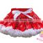 Wholesale children clothes 2016 red and white tutu skirt for baby girl wedding dress ruffle skirt unique baby girl names images