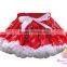 Wholesale children clothes 2016 red and white tutu skirt for baby girl wedding dress ruffle skirt unique baby girl names images