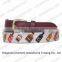 Beijing opera facial masks on needlepoint belts for adults