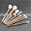 private label shaving makeup brush set 7pieces rose gold makeup brush foundation make up brush
