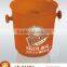 Plastic ice bucket for cooling soft drink
