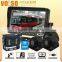 7inches Color digital Car Security System with quad monitor