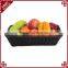 Classic and durable food grade plastic wicker hand woven bread basket for bakery display