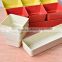 Rectangular biodegradable colored plastic plant pots with saucers