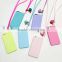 2016 new arrival macaron minimalist style TPU protective phone case with rope for iphone 5 6 plus