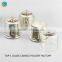 wide mouth mercury silver glass dome lid candle jar glass cloche