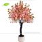 BLS010 GNW peach blossom tree 7ft pink color for holiday decoration