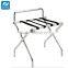 Hotels stainless steel folding Strong Baggage Carrier luggage rack