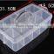 Clear Portable Plastic Kids DIY Tool Toys Organizer Divider Box Cosmetic Makeup Storage boxes
