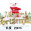 new fashionable golden/ silver Christmas letter ornaments for Christmas's Day