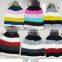 Fashion most popular 100%acrylic crochet knitted stripe hot cap for winter in stock now!