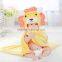 Trade assurance flannel soft hooded baby bath towel