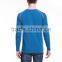 High quality men seamless o neck black long t shirt