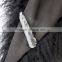 Myfur Detachable Customized Size Dyed Natural Mongolian Fur Trimmed Collar