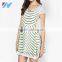 New Fashion Ladies Sleeveless Georgette Dress Patterns Mini Shift Dress