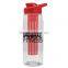 USA Made 26 oz Tritan Infuser Flair Bottle & Drink-Thru Lid - BPA-free, has a long infuser basket and comes with your logo