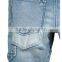 2017 New Summer Children Blue Washed Boys Tapered Knee-length Denim Cargo Shorts