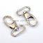 25mm 1inch silver nickle Alloy Swivel Clasps Snap Key Hooks DIY Key Chain Ring clip buckle HK-019