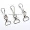 13mm Metal Iron Swivel Clasps Snap two hooks rings Key Hooks DIY Key Chain Ring nickle color HK-014
