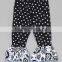  wholesale child clothes girls ruffle icing pants floral printed icing ruffle pants