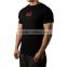 Custom men black t-shirt with skull print from clothing manufacturers