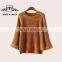 Fashion Style Round Neck Fall Jumper Ladies Knit Sweater Tops for Women
