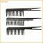 professional hair tail comb removable metal comb