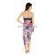 Abstract Floral Print Sarong