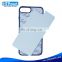 Rubber material sublimation 2D phone case TPU cases for iPhone 7