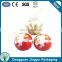 Promotional wholesale ball shape christmas gifts tin box with tag